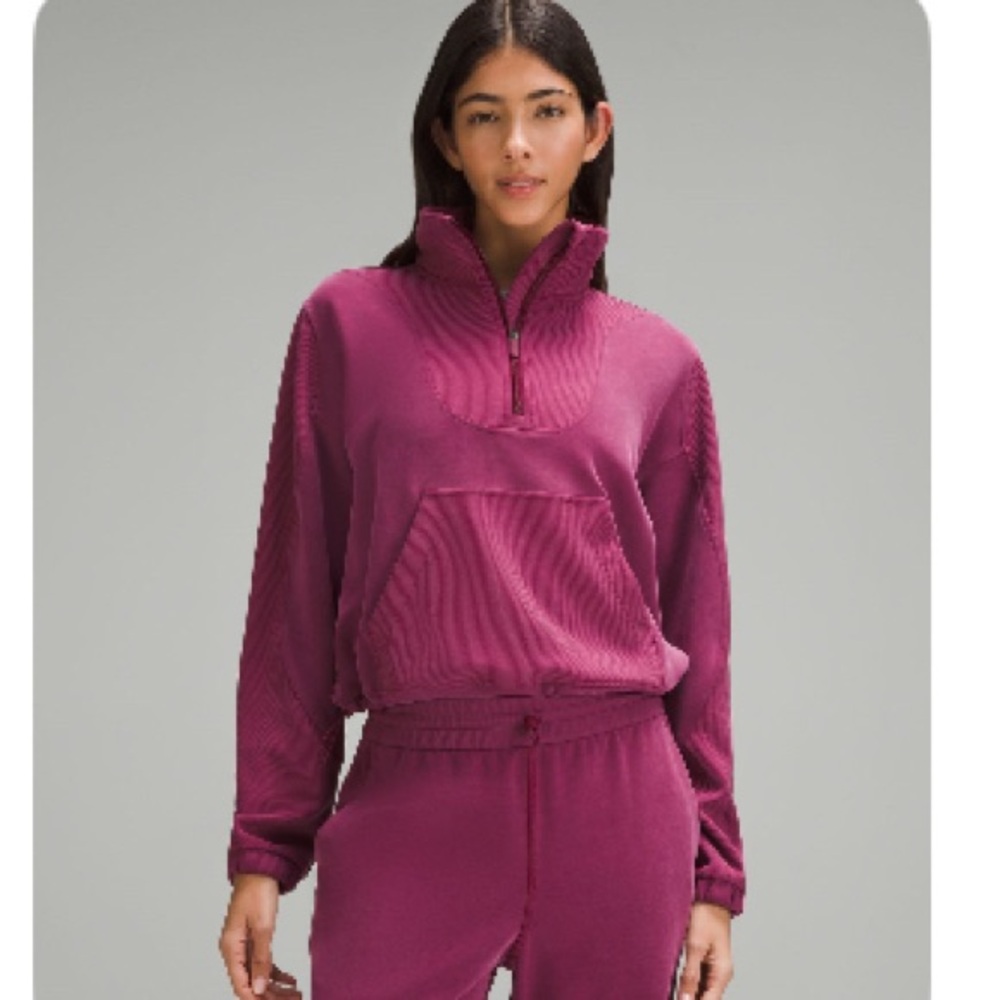 Lululemon brushed softstream half zip
